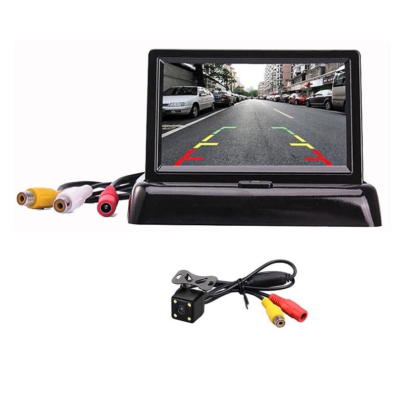 Camera Chiếu Hậu Màn Hình LCD TFT Màu Sắc 4.3" Có Thể Gập Lại Cho Xe Hơi