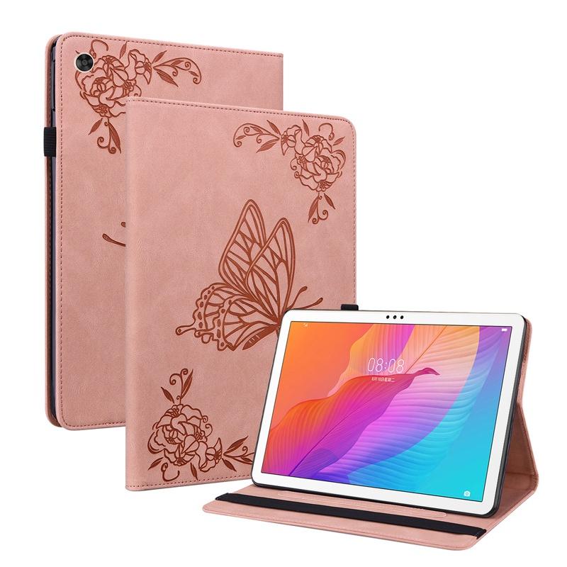Bao da máy tính bảng dạng ví lật đựng thẻ họa tiết bướm cho Huawei MediaPad T5 10.1"/MatePad T 10s/M5 Lite 10.1"