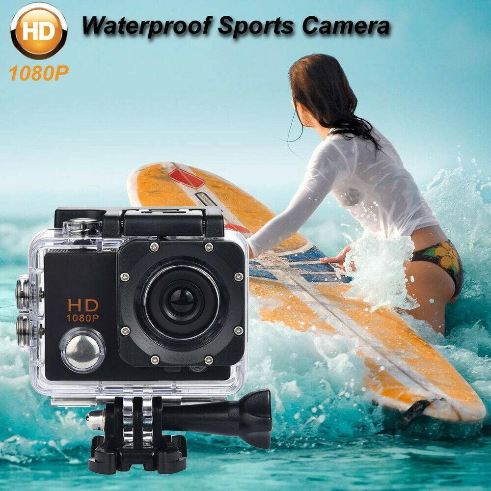 Động cơ màu đen xe đạp xe máy hành động Máy ảnh thể thao Mũ bảo hiểm DV Cam HD 1080p
