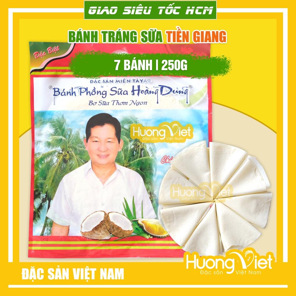 Bánh tráng sữa Hoàng Dung 250g, bánh tráng sữa sầu riêng đặc biệt, bánh phồng sữa miền tây