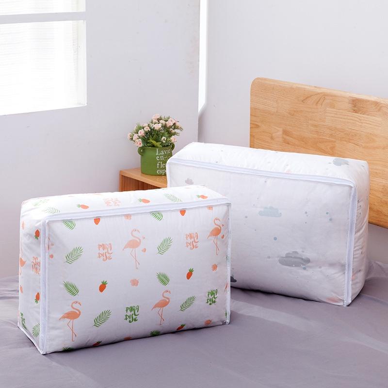 Túi Đựng Chăn Mền/Quần Áo Trong Suốt Có Thể Gấp Gọn Tiện Dụng Mang Theo Du Lịch