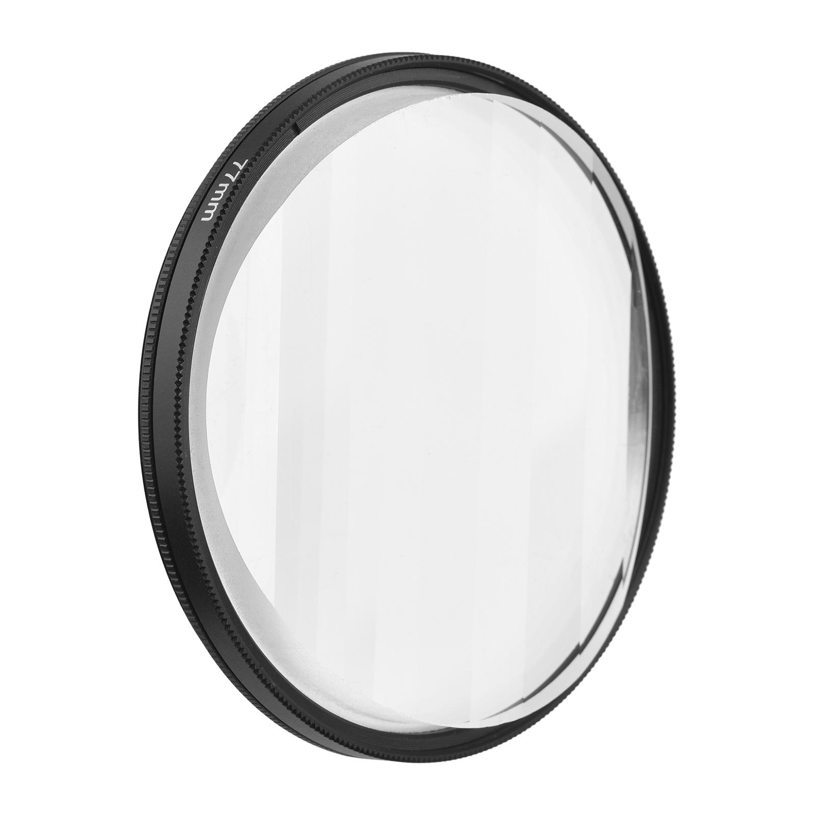 77mm Linear Glass Prism Lens Filter Professional Kaleidoscope Lens Filter Photography Accessory for DSLR Camera