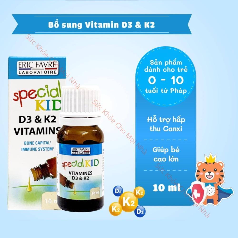 Siro Special Kid D3K2 Vitamins bổ sung vitamin D3 vitamin K2 hỗ trợ tăng cường hấp thu canxi suckhoechomoinha