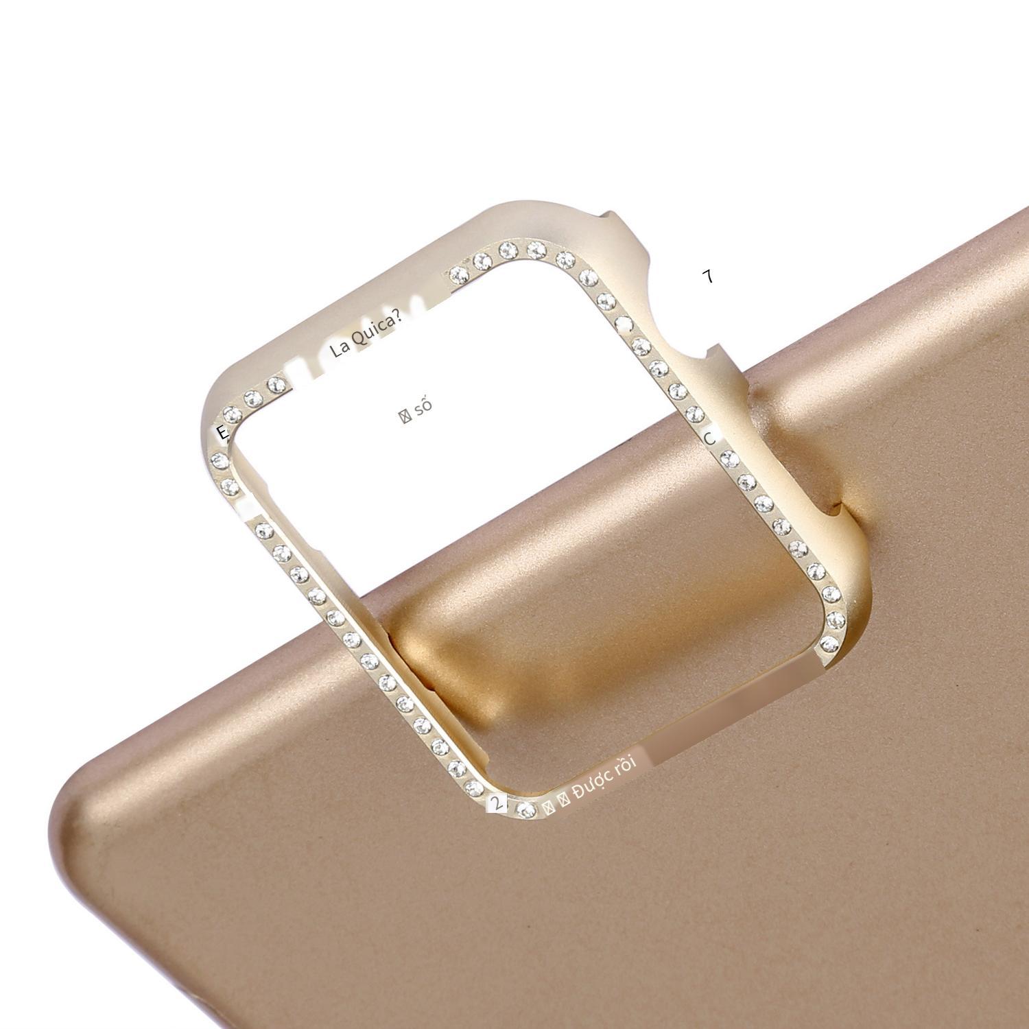 Phong cách mới nhất phù hợp với đồng hồ Apple Apple watch 234567 thế hệ SE vỏ bảo vệ khung nhôm vỏ bảo vệ đồng hồ kim cương