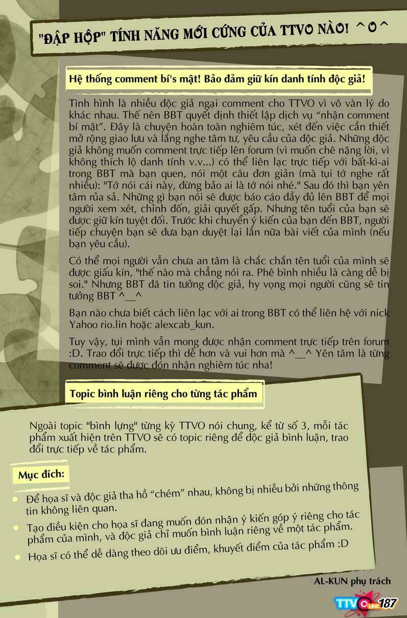 tạp chí truyện tranh việt nam online - ttvo chapter 3.2 107