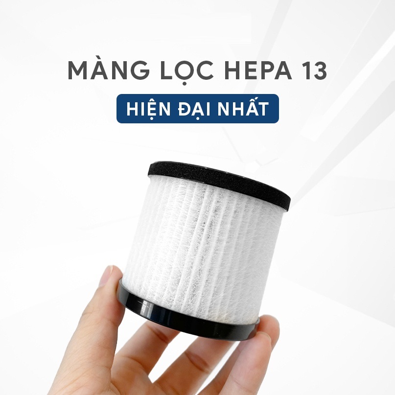 Máy lọc không khí ô tô SuperMall - HEPA, lọc bụi mịn, loại bỏ mùi, phân loại mức độ không khí, hiển thị nhiệt độ, độ ẩm, cảm ứng