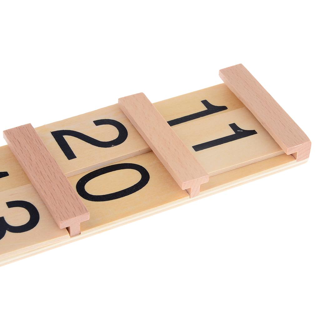 Lắp Bảng Gỗ Đếm Số Toán Học Trẻ Mầm Non Montessori Toán Học Sensorial Đồ Chơi