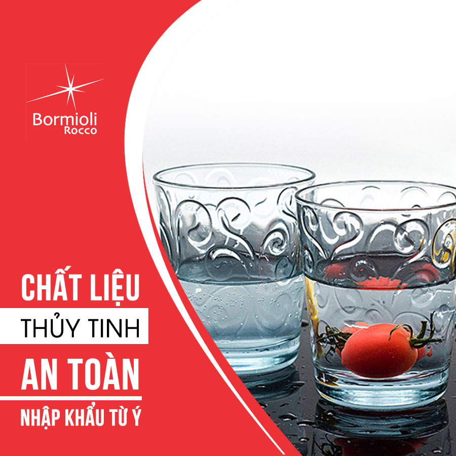 Bộ 6 Ly Thủy Tinh Naos Bormioli Rocco 530333B45321990 - Vàng Chanh