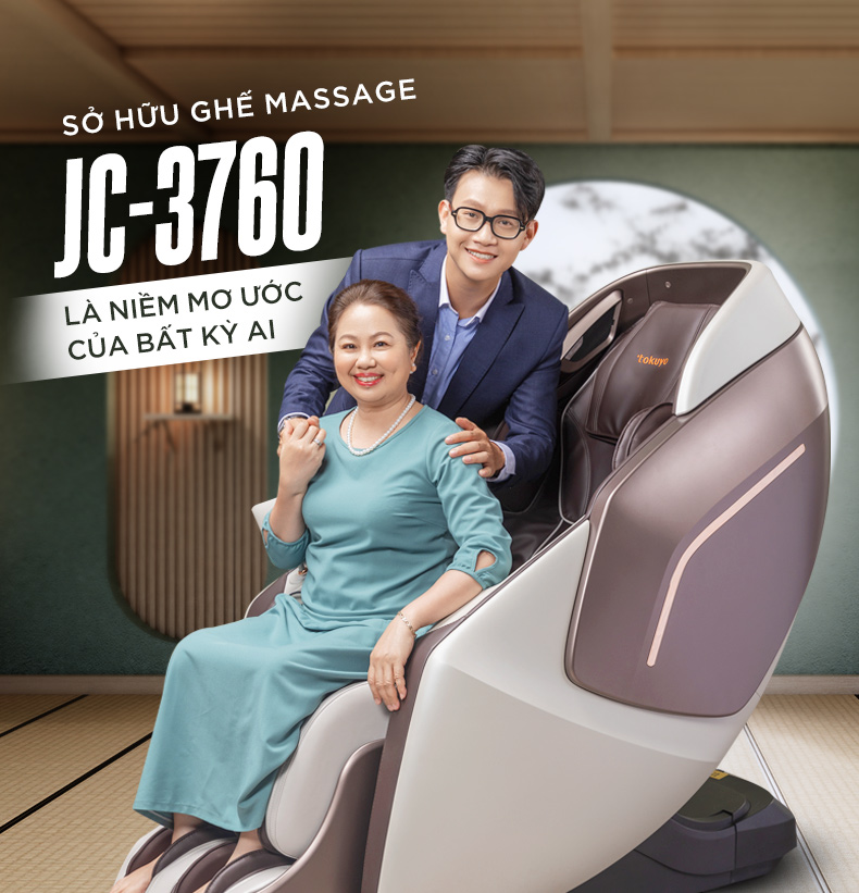 Ghế Massage Nhật Bản Tokuyo JC-3760 S-Dream Made In Japan