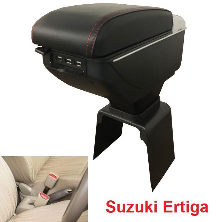 Hộp tỳ tay theo xe Suzuki Ertiga 2019-2020 tích hợp 7 cổng sạc USB