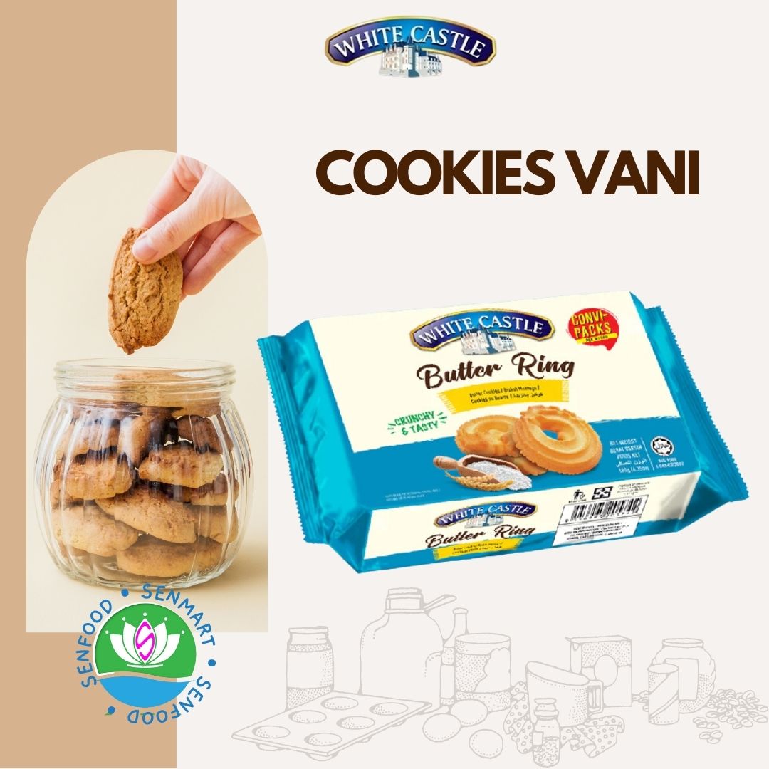 [Mua 2 tặng 1] Bánh cookies chocochip White Castle nhập khẩu Malaysia 180g 3 vị ngẫu nhiên