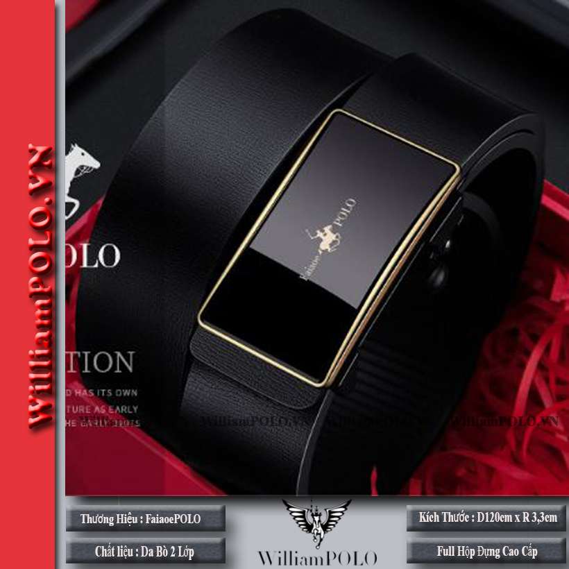 Thắt lưng nam , dây nịt nam cao cấp FaiaoePOLO - V05