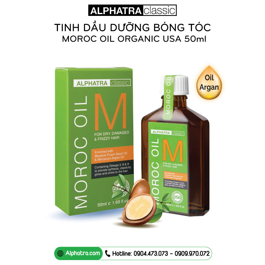 Tinh dầu dưỡng bóng tóc 50ml (Maroc Oil) - Mang đến mái tóc chắc khoẻ, mềm mượt, óng ả