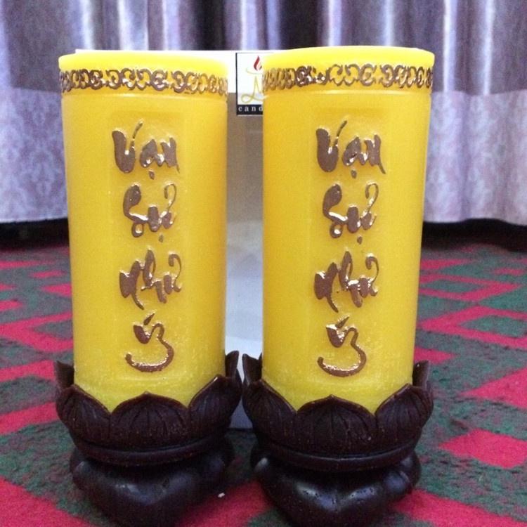 Nến trụ vạn sự như ý đổi màu - nến thờ trang trí nhà cửa cao cấp candle shop