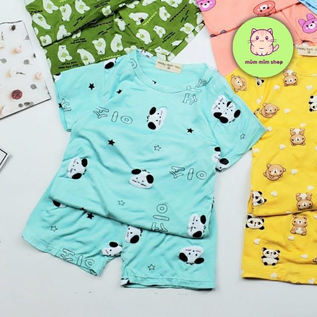 Đồ Bộ Đùi Bé Trai Bé Gái Minky Mom Họa Tiết Gấu Chất Thun Lạnh Mặc Hè Cho Bé (8-19kg