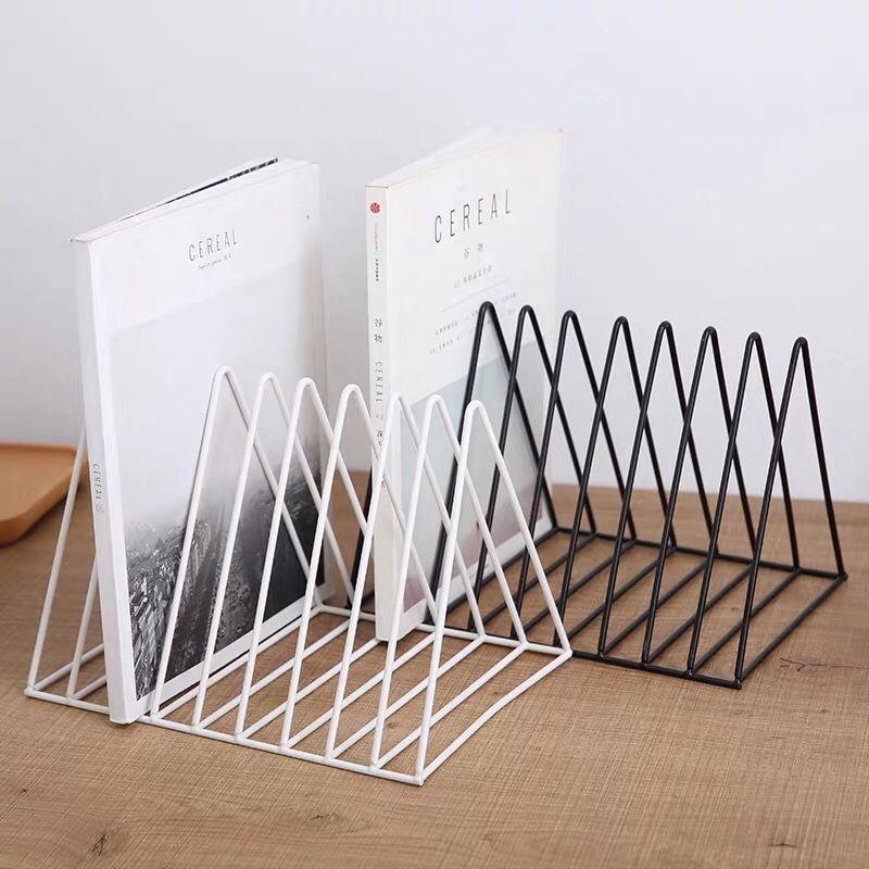 Giá Đỡ Sách Hình Tam Giác Bằng Sắt Có Thể Điều Chỉnh Kích Thước