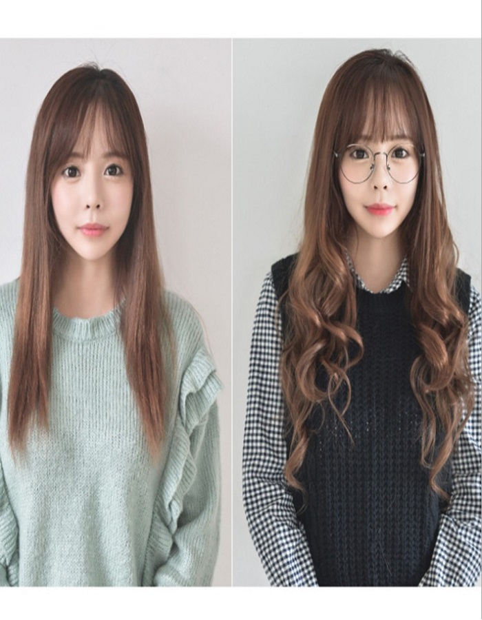 Tóc giả nữ hàn quốc tặng kèm lưới T92