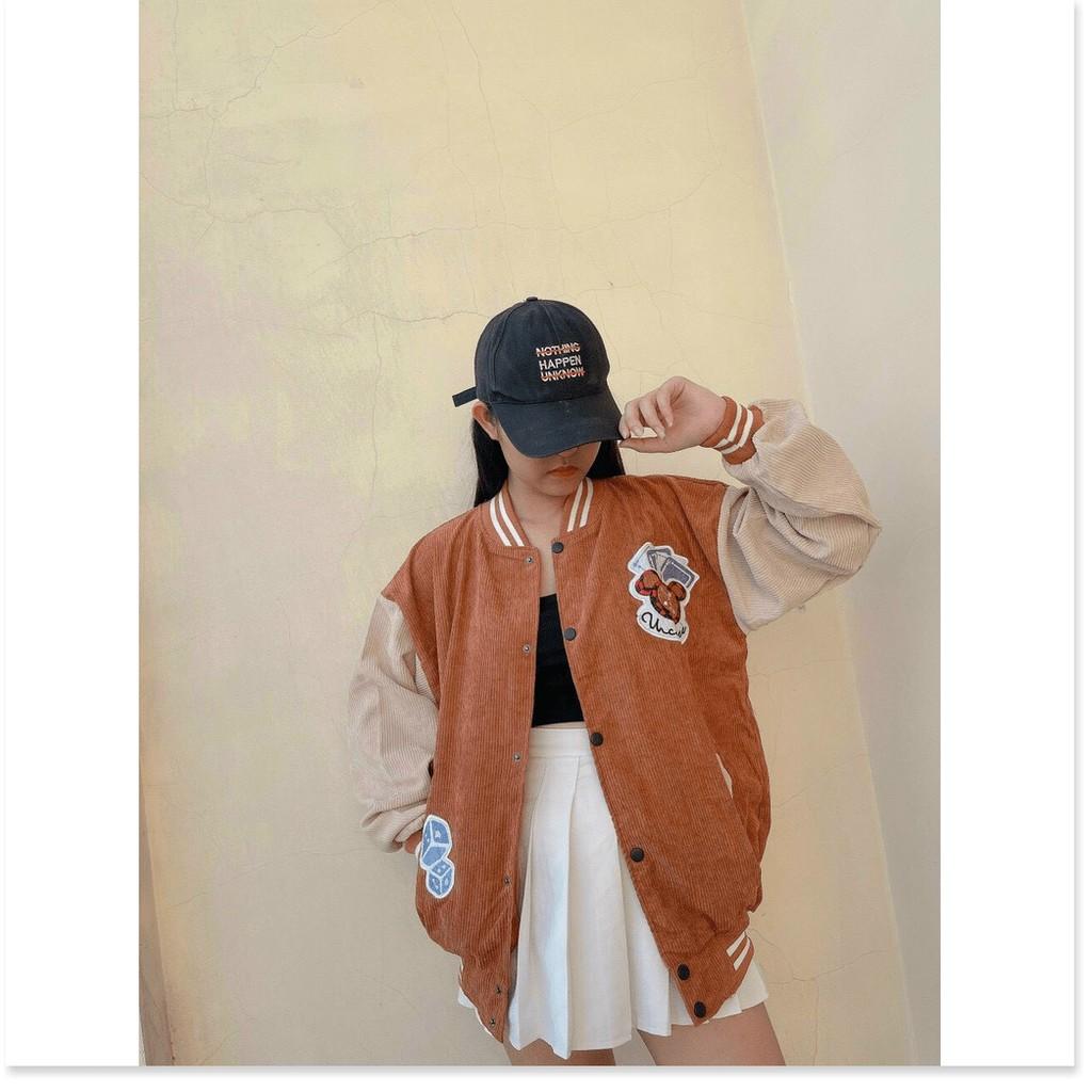 ÁO KHOÁC NHUNG BOMBER NỮ,THIẾT KẾ CHẤT LIỆU VÃI THOÁNG MÁT HỢP THỜI TRANG THỜI TRANG VINA 1HIT FASHION