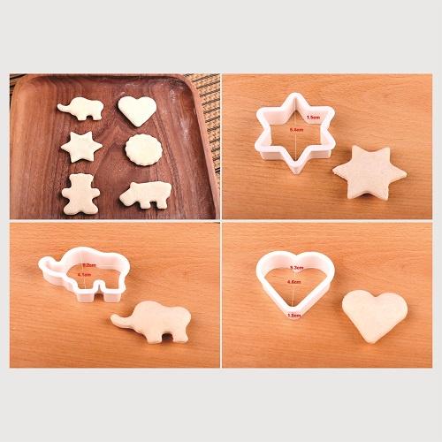 Khuôn Bánh Quy Cookies Bộ 40 Khuôn Nhấn Dụng Cụ Làm Bánh Cookie Cutter Nhựa Nhiều Mẫu Cao Cấp - CBQUI