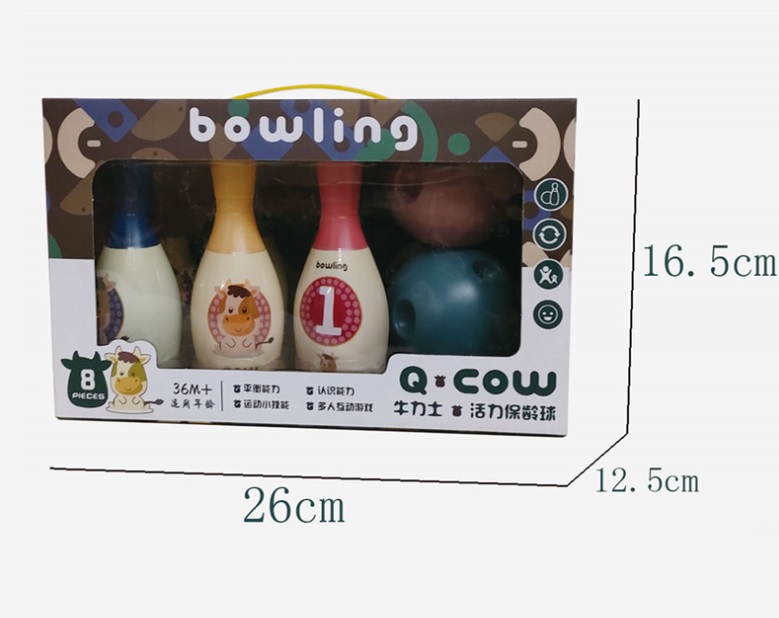 TRÒ CHƠI BOWLING CHO BÉ ( tặng móc khóa gỗ)