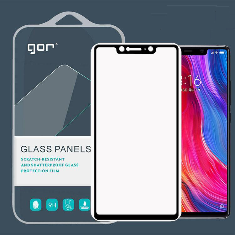 Kính cường lực Gor Full viền 9D cho Xiaomi Mi 8 SE - Hàng Nhập Khẩu