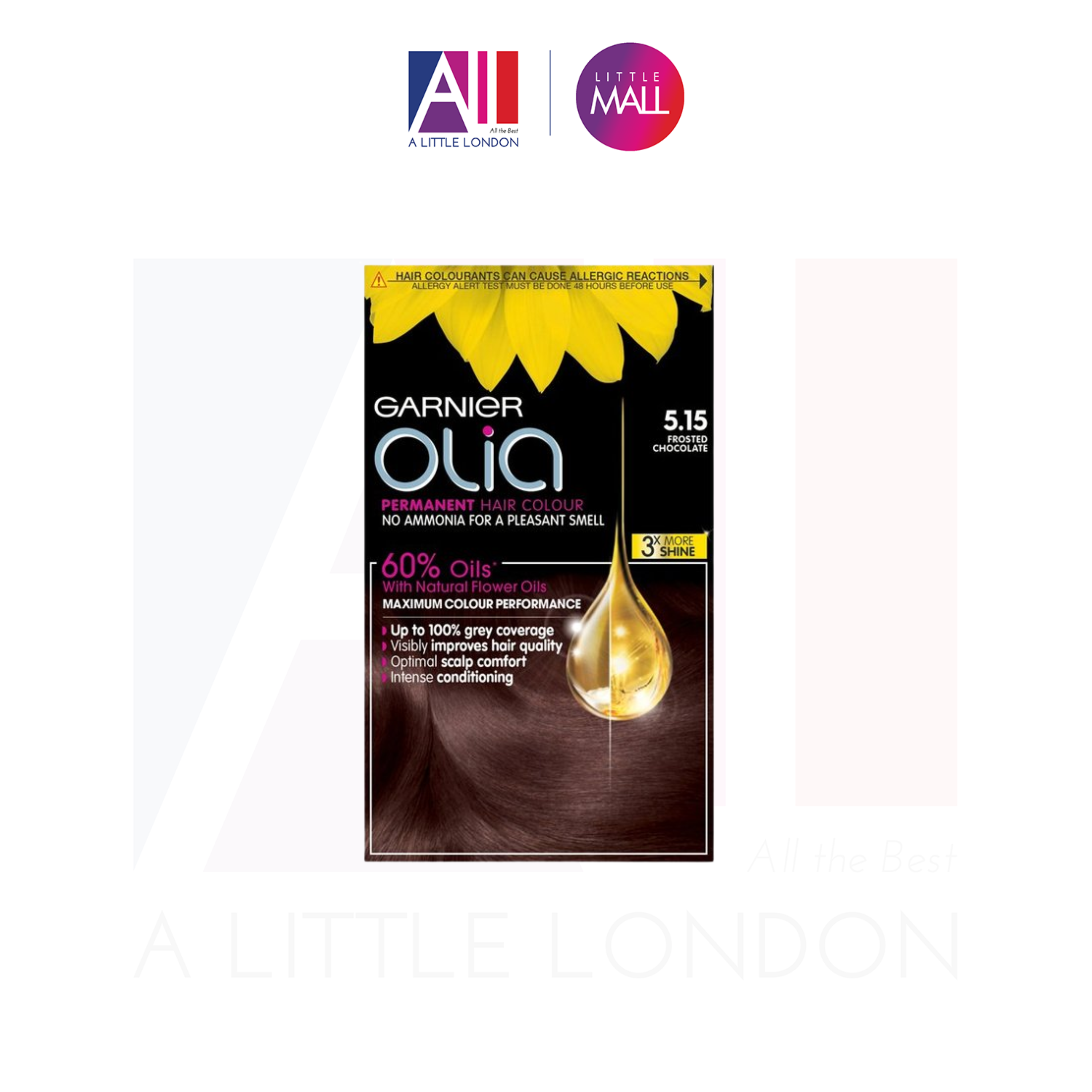 Thuốc nhuộm tóc Garnier Olia Permanent Hair Colour 5.15 Frosted Chocolate (Bill Anh)