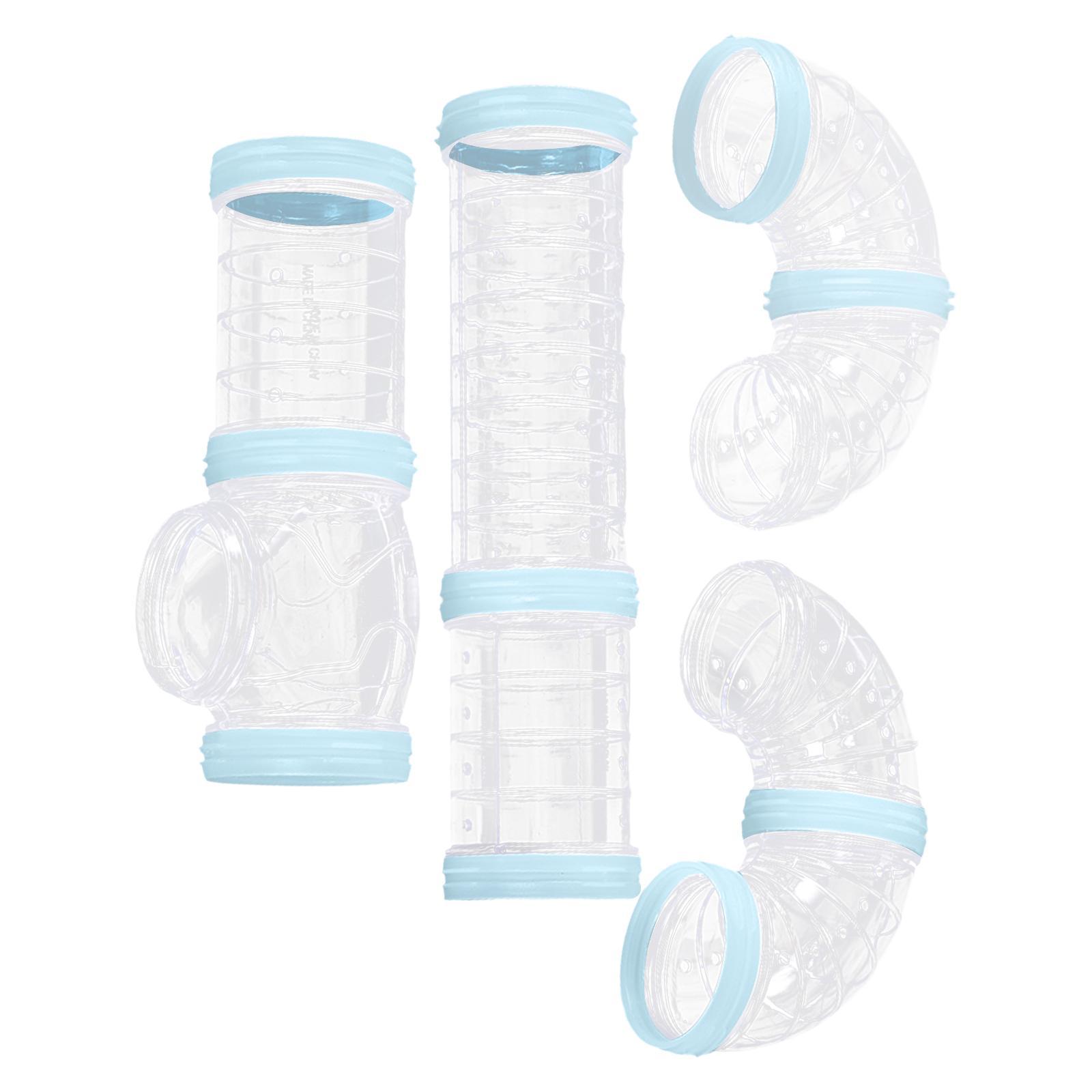 8Pcs Hamster Tubes Set Connected Tunnels DIY