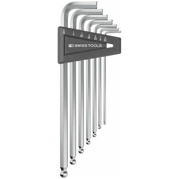 Bộ Lục Giác Hệ Inch 7 Cây Mạ Chrome Pb 212z.lh Pb Swiss Tools L60060 2689 - Hàng Chính Hãng 100% từ Thụy Sĩ