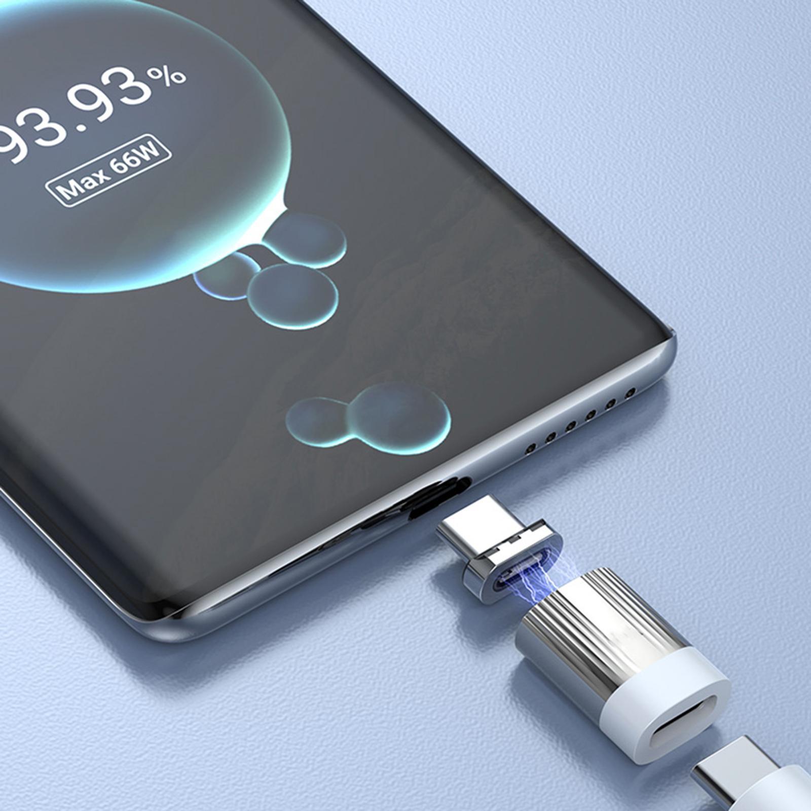 Magnetic Type-C Adapter Data Transfer Usb-C for Smartphones Tablets Laptops