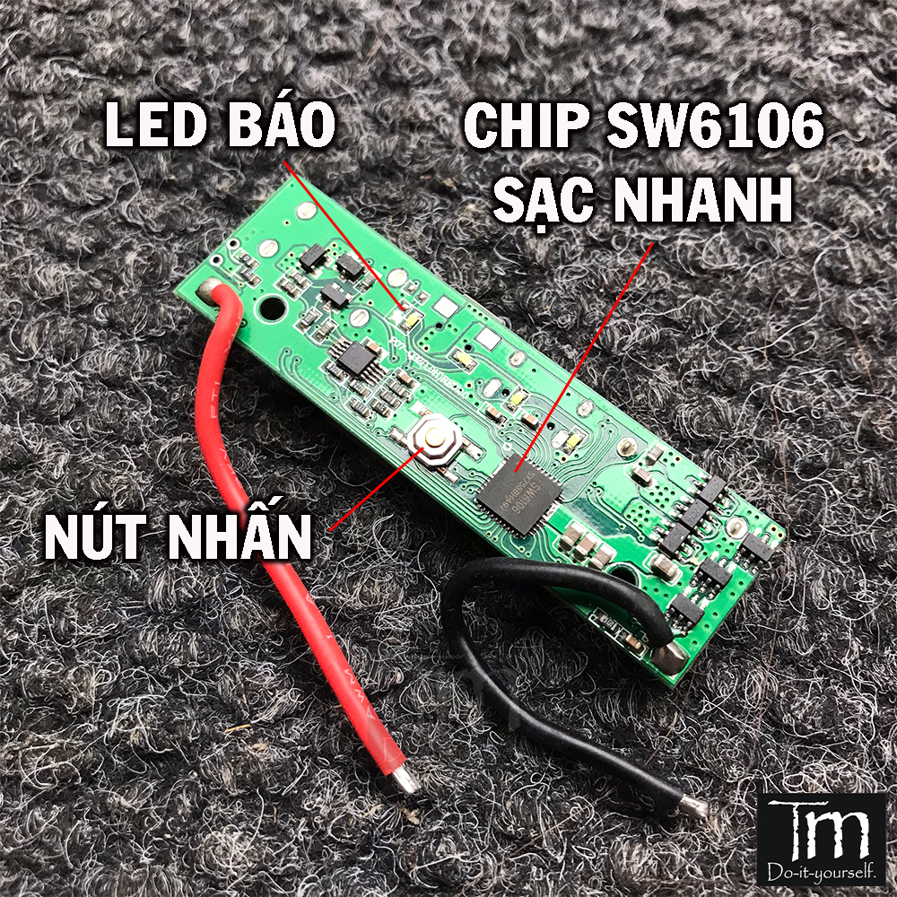 Mạch Sạc Dự Phòng Sạc Nhanh QC3.0 Chip SW6106 18W