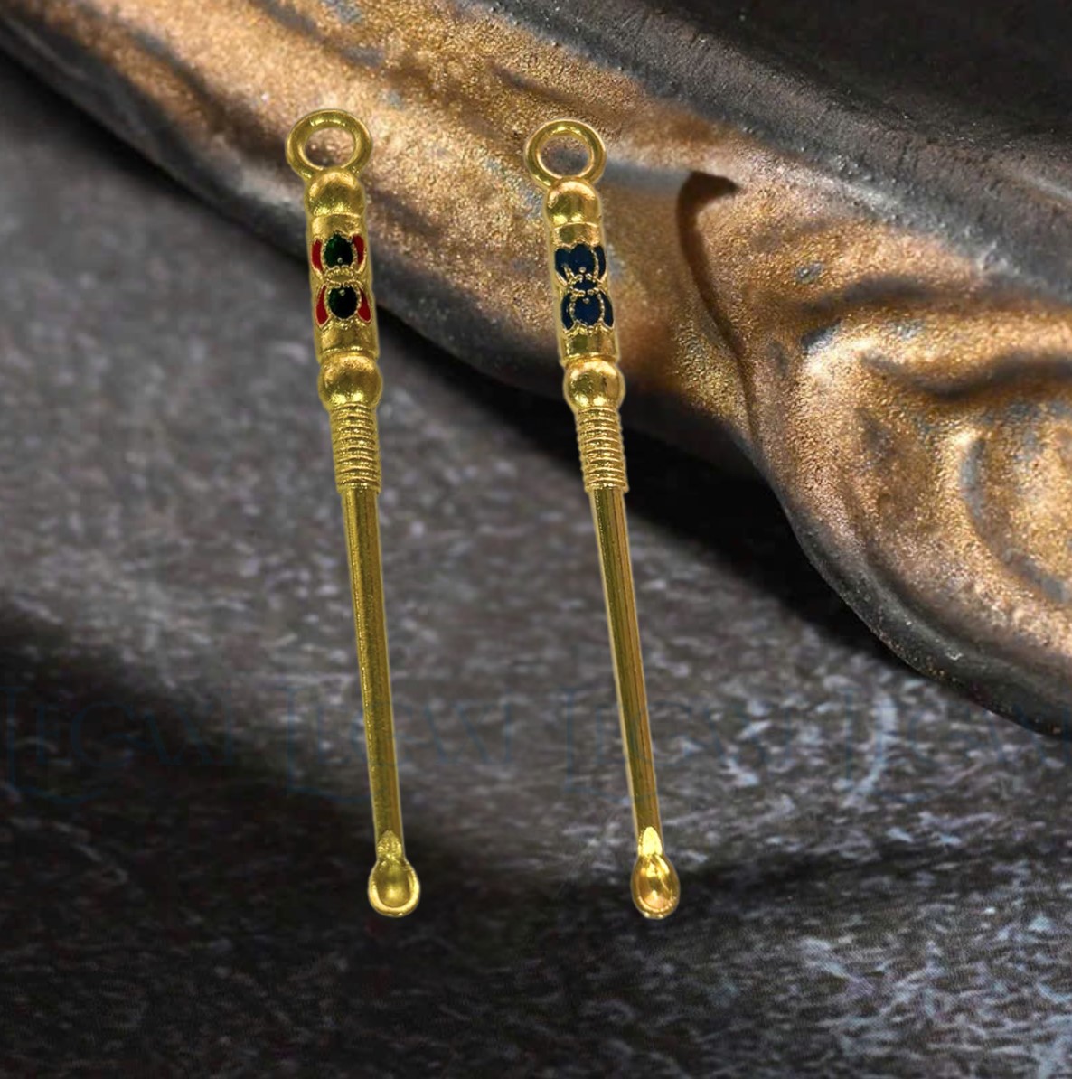 Cây Lấy Ráy Tai Bằng Hợp Kim Kẽm, Dụng Cụ Làm Sạch Tai Móc Chìa Khoá Nhà, Xe, Túi Xách