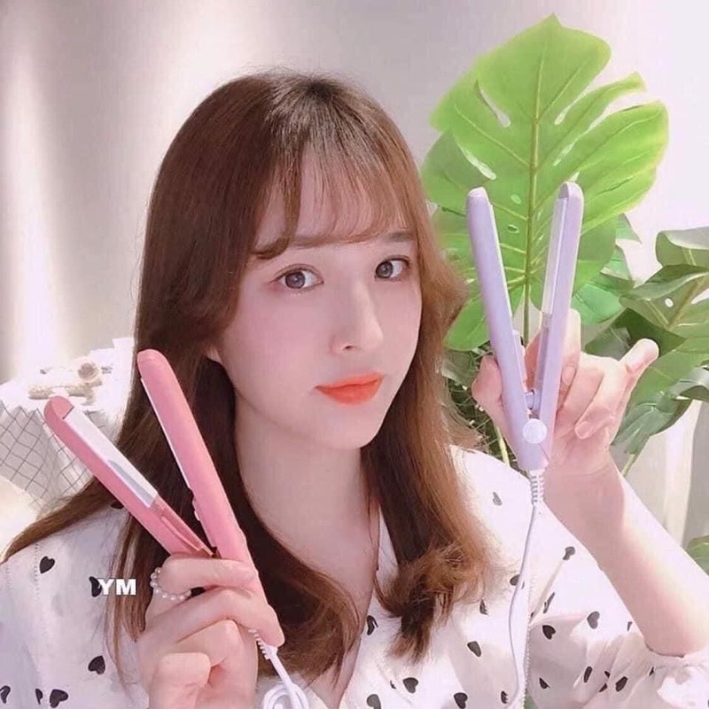Máy duỗi tóc mini có hộp đựng cute ,máy ép tóc cầm tay , nhỏ gọn tiện lợi dễ mang theo khi đi du lịch
