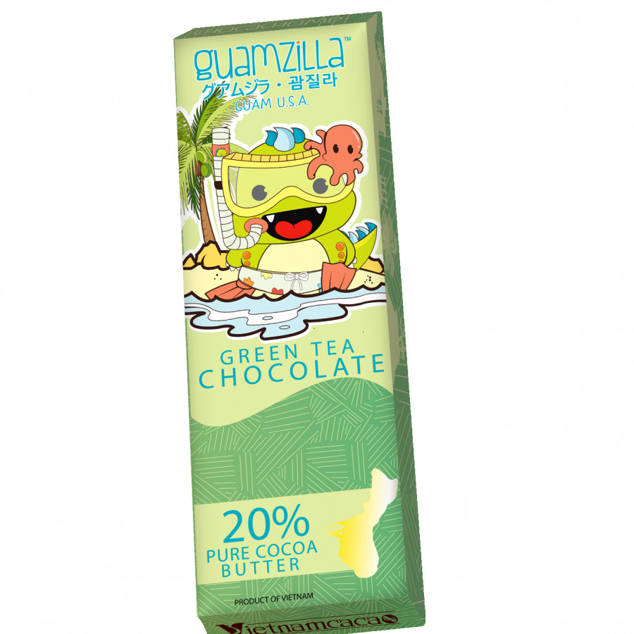 Socola Khủng Long Guamzilla - Green Tea Chocolate