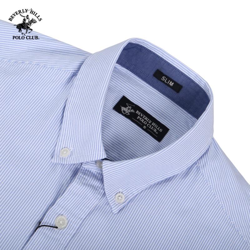 Áo sơ mi Dài tay Nam Beverly Hills Polo Club Slimfit Xanh CMSLS20TL019