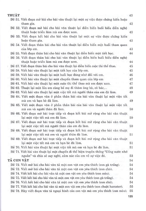 199 Bài Và Đoạn Văn Hay Lớp 4