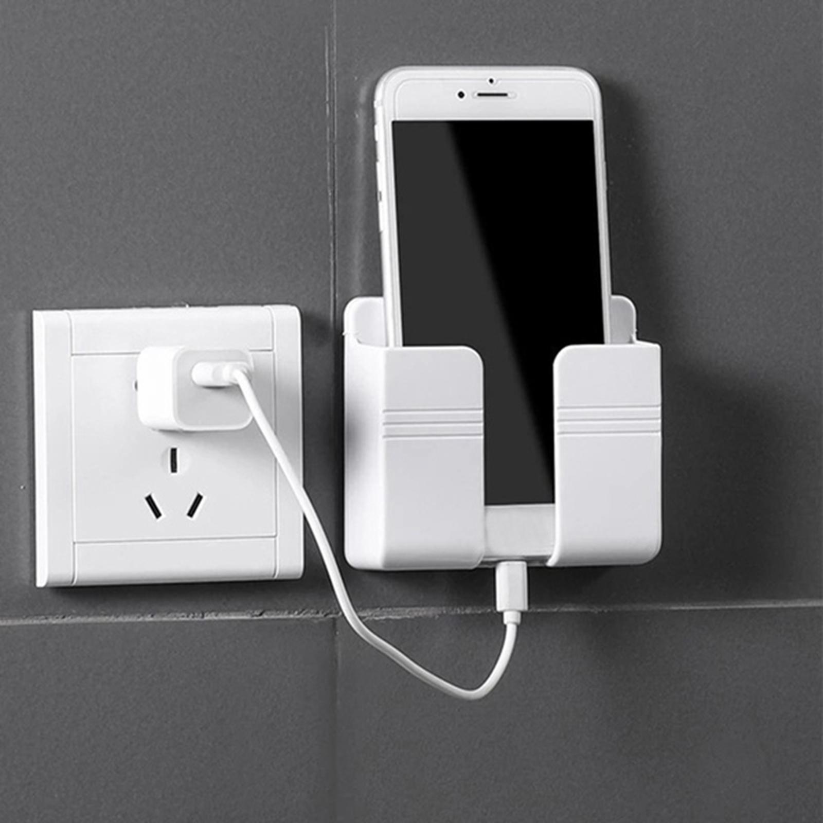 Multifunction Wall-Mounted Storage Box for Phone Makeup Brush Bathroom