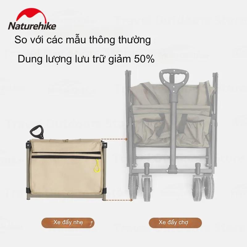 Xe Đẩy Dã Ngoại Gấp Gọn Naturehike CNK2350JJ012 Xe Kéo Mini Lightweight 110L- 250L