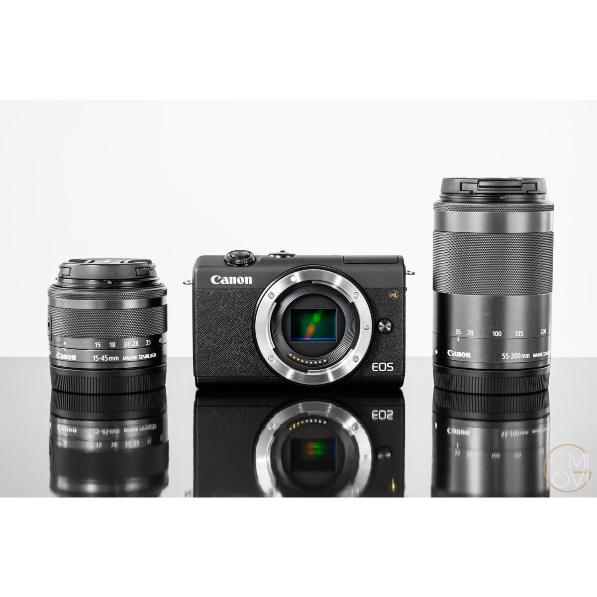 Máy ảnh Canon EOS M200 kit 15-45MM/M22 loại 2 ống kính - Hàng chính hãng