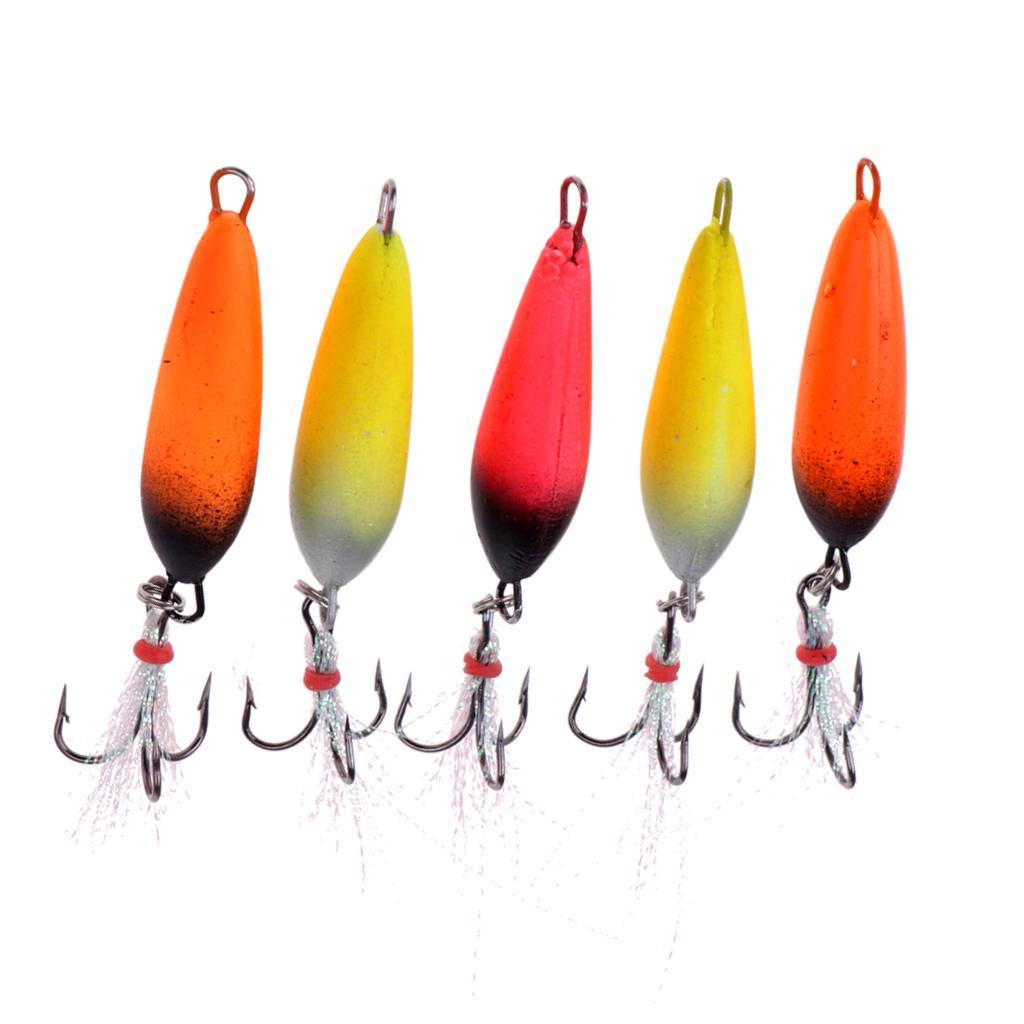 5 Pieces EVA Bright Fishing Lures Fishing Baits Crankbaits Bass Fishing Tool