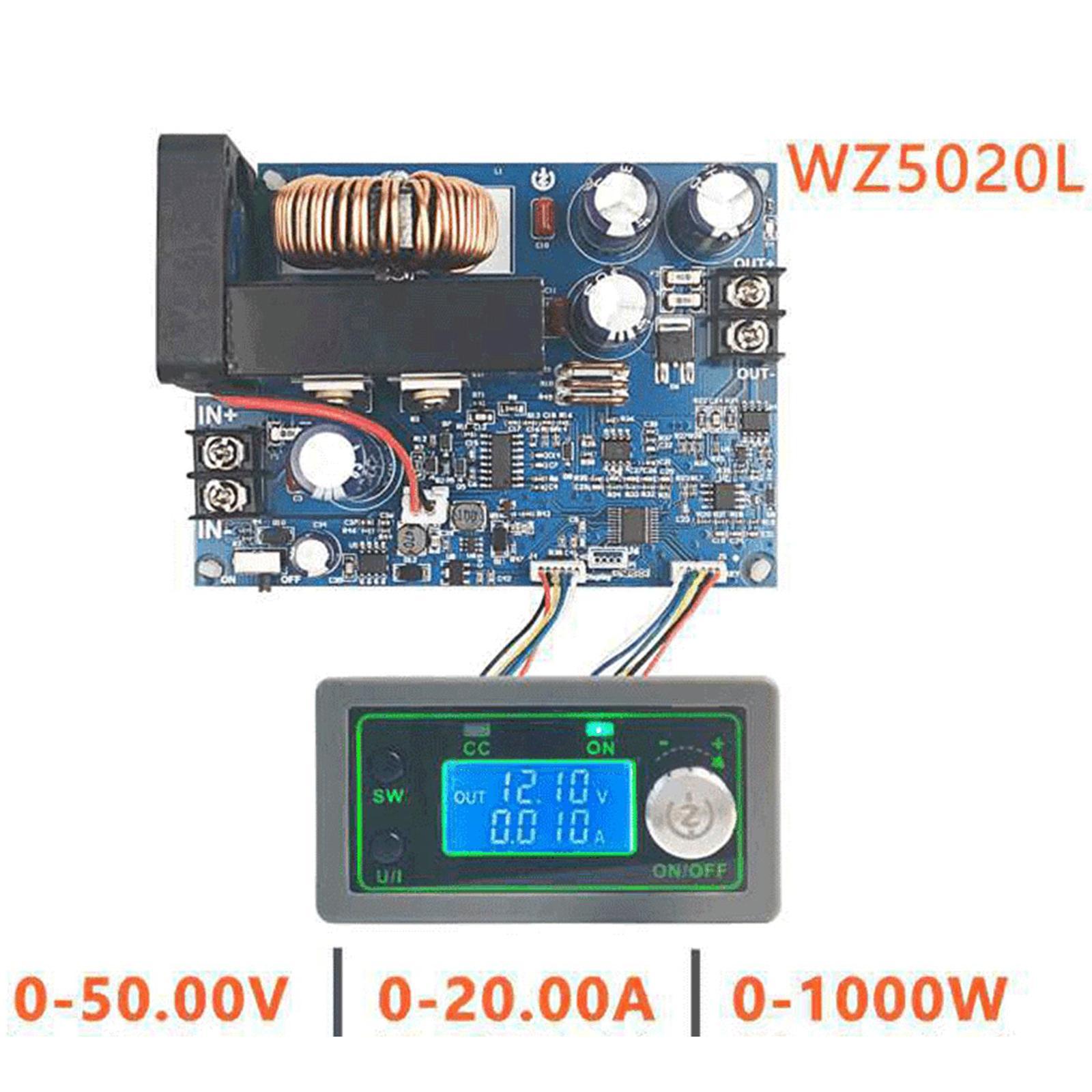 WZ5020L Buck Power Module DC 50V 20A for Voltage Regulated Voltage Current Meter Buck Power Supply LCD Display