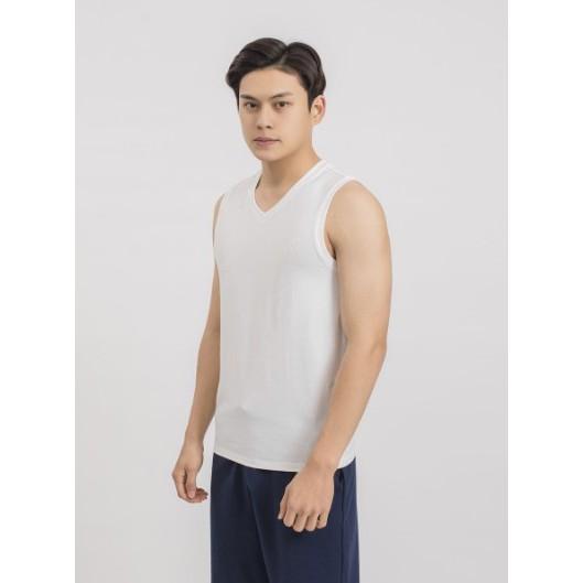 Áo Ba Lỗ Cổ Tim ATT011S9, Slim, Cotton cao cấp, Tag 185K