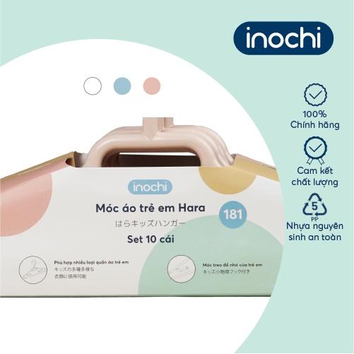 Móc áo trẻ em Inochi - Hara 181 màu Trắng ngọc/ Trắng kem/ Ghi sữa/ Hồng nhạt