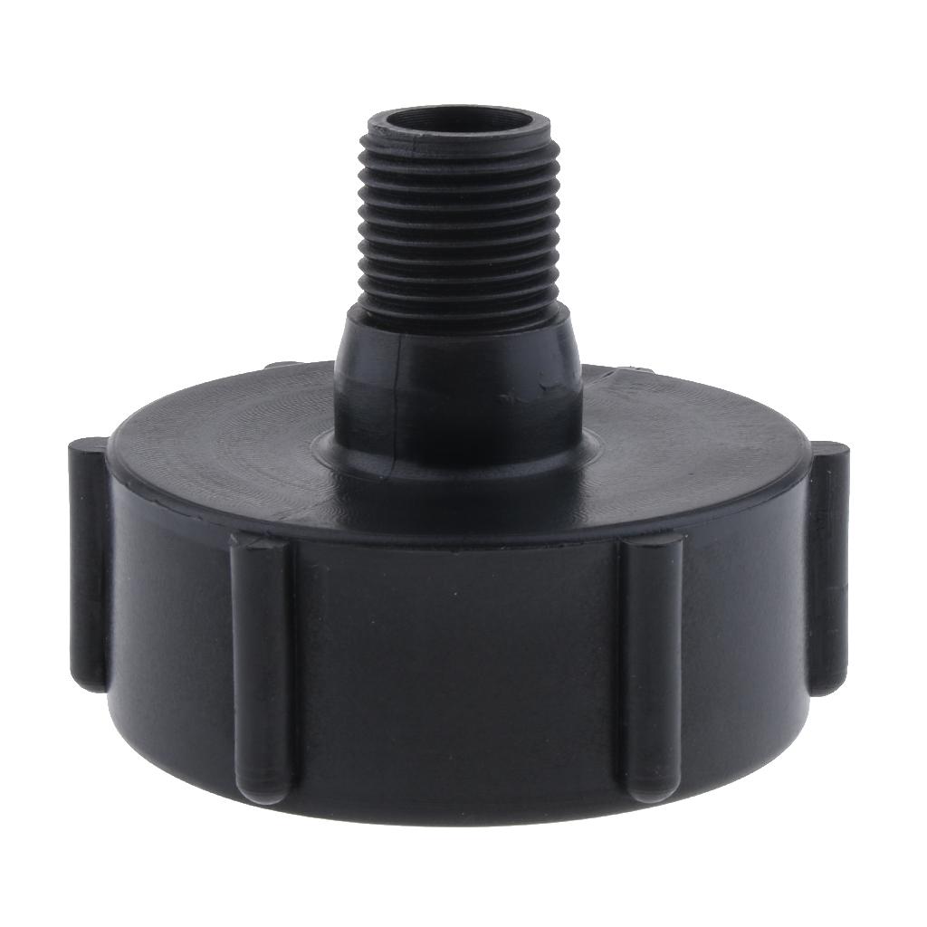 Heavy Duty, 1000L IBC Water Tank Garden Hose Valve Adapter Connector 2'' to 1/2''