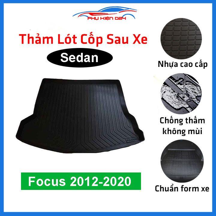 Thảm nhựa lót cốp Focus 2012-2013-2014-2015-2016-2017-2018-2019-2020 nhựa dẻo dày dặn đàn hồi tốt