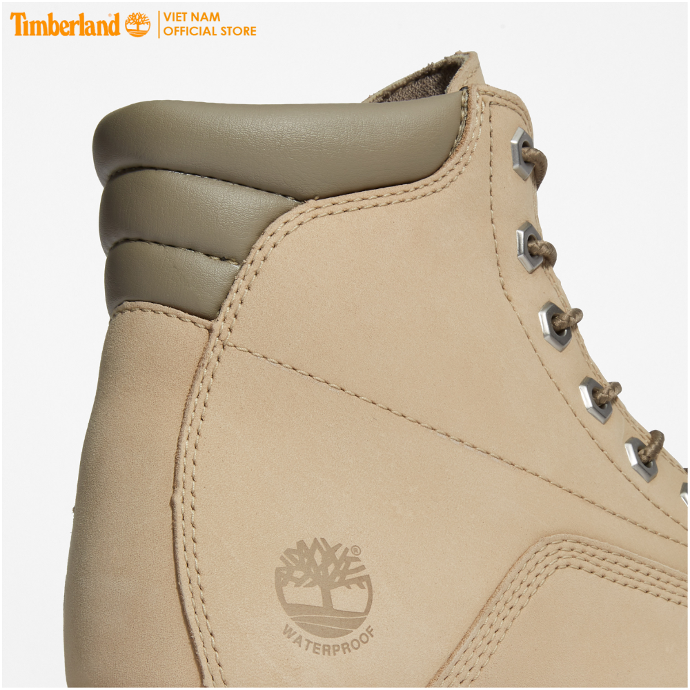 [Original] Timberland Giày Boot Nữ - Women’s Waterville 6-Inch Waterproof Boot Light Beige Nubuck TB0A2M26HJ