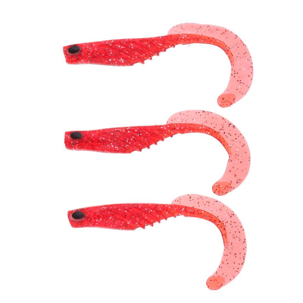 3pcs Soft Fishing Lure Baits Fishing Lure Simulation Bait Fish Made of durable Silica gel Easy to use
