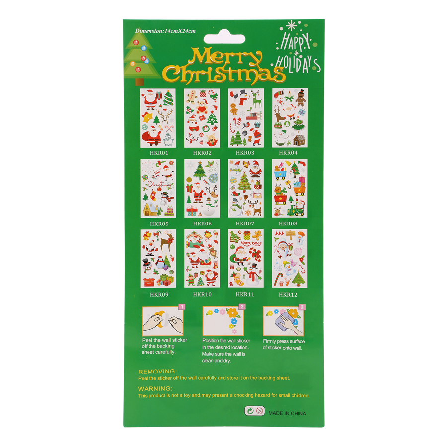 Hình Dán Nổi Trang Trí Noel