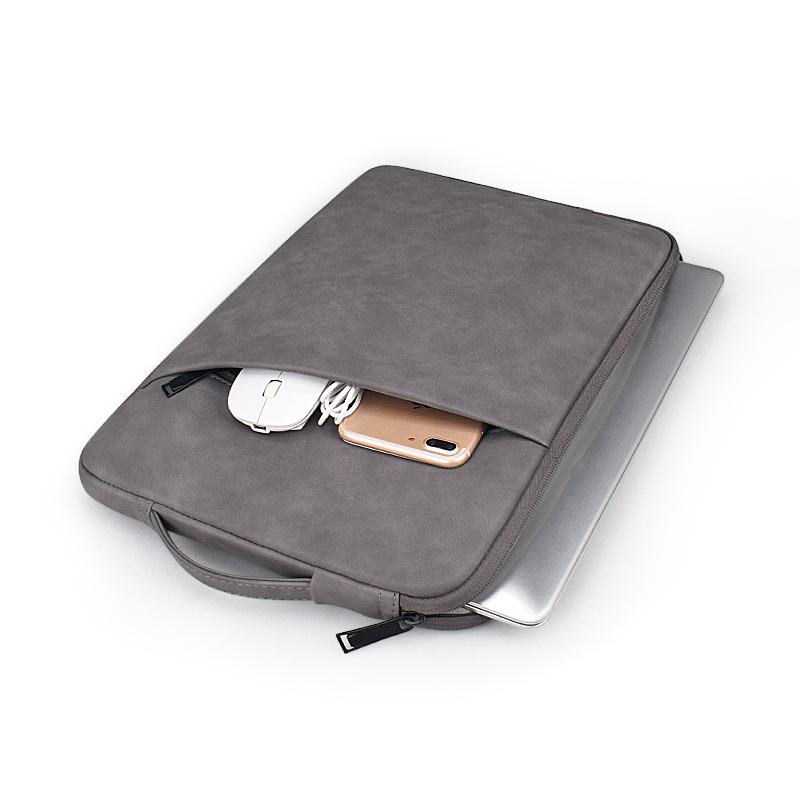 Mới Laptop Chất Liệu Da PU Cao Cấp Cho Macbook Air Pro Dell Asus HP Acer Túi Xách 13 14 15 15.6 Inch tay Nữ Tính