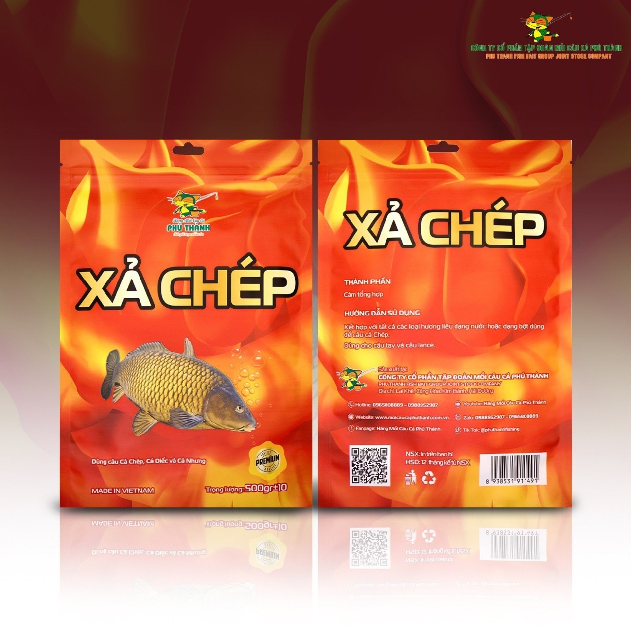 Xả chép. Hãng mồi câu cá Phú Thành