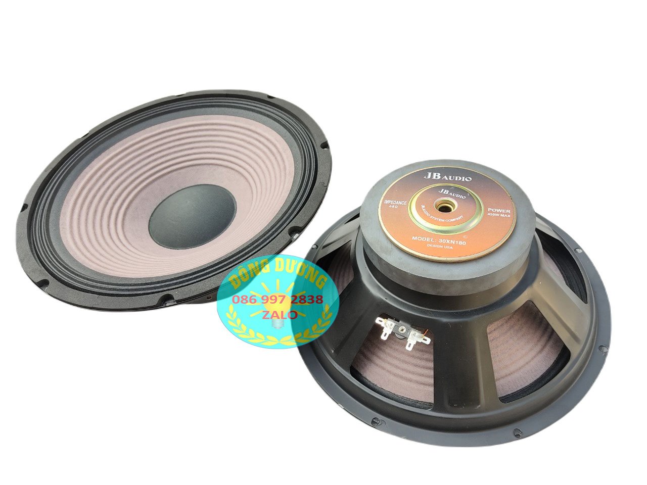 LOA BASS 30 JB AUDIO GÂN VẢI 3 XẾP MÀNG TÍM TỪ 140 CÔN 36 - 2 LỚP - GIÁ THỢ